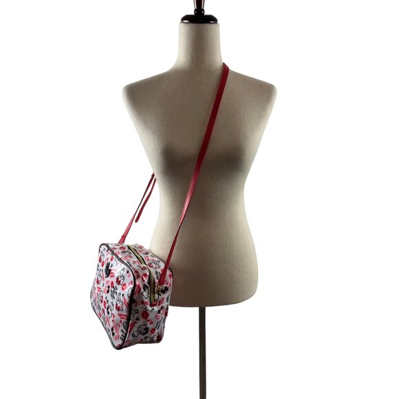 Hello Kitty Y2K All Over Character Print Purse White Red Black Crossbody Bag - Picture 2 of 15